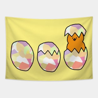 Chickens and Easter Eggs with a Baby Chick Tapestry