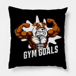 gym goals | gymwear | t-shirt for gym guys Pillow