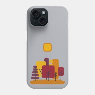 Sun over Autumn Forest Phone Case