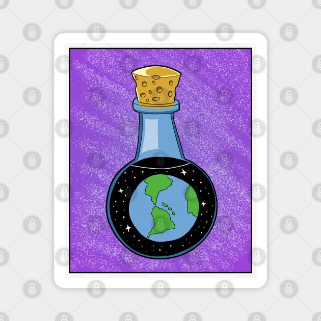 Earth verse 2 Magnet by AdJohnson