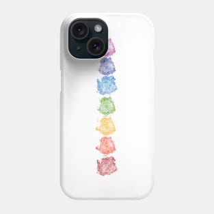 Watercolor Seven Chakras Healing Phone Case