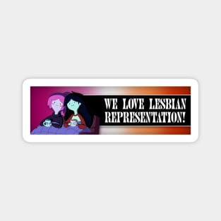 We Love Lesbian Representation - Princess Bubblegum And Marceline Magnet