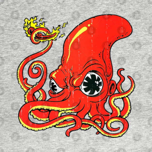 Red Octopus Delicious - Red Hot Chilli Peppers Vintage - T-Shirt