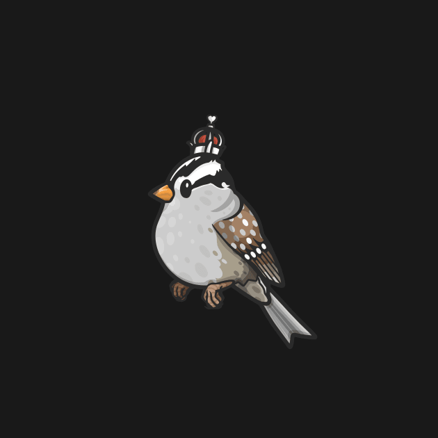 White-Crowned Sparrow by Ginboy