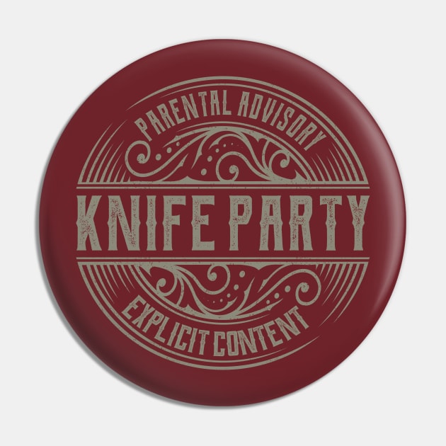 Knife Party Vintage Ornament Pin by irbey