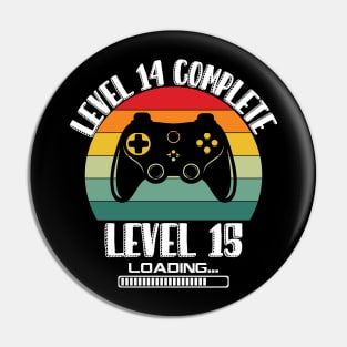 Level 6 Complete Level 7 Loading 6th Birthday Video Gamer Pin