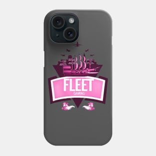 Fleet gaming Ruby heart logo T-Shirt PINK Phone Case