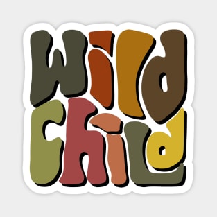 Wild Child Autumn Colors Word Magnet