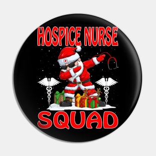 Christmas Hospice Nurse Squad Reindeer Pajama Dabing Santa Pin