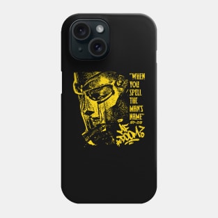 mf doom quote gold Phone Case