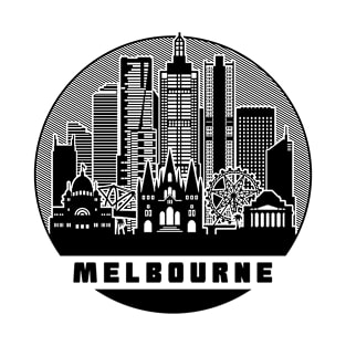 Melbourne Australia Skyline T-Shirt