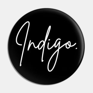 Indigo design. Pin