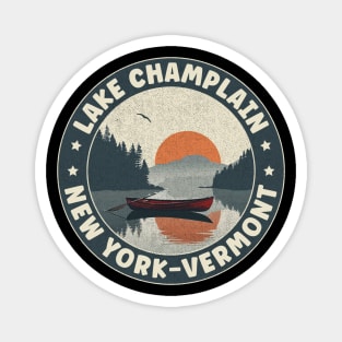 Lake Champlain New York-Vermont Sunset Magnet
