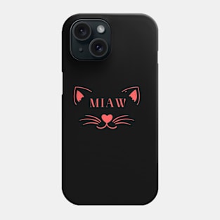 Cat Miaw Phone Case