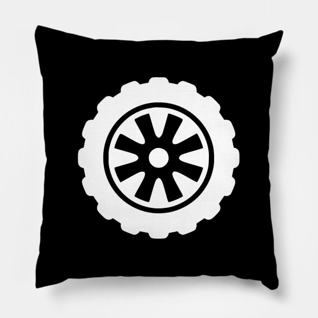 Tire Pillow by Sarcasmbomb