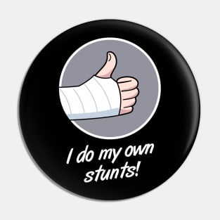 Stunts Fractured Broken Wrist Get Well Gift Pin