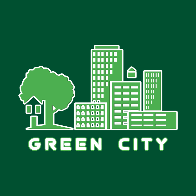 EcoMetropolis - Green Cityscape - Eco Friendly by Salaar Design Hub