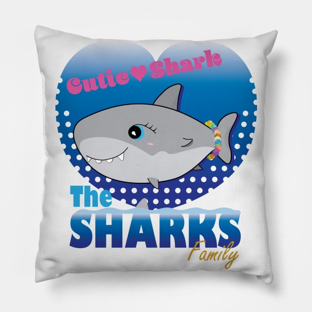 The Sharks Family - Cutie Shark Pillow by RCLWOW