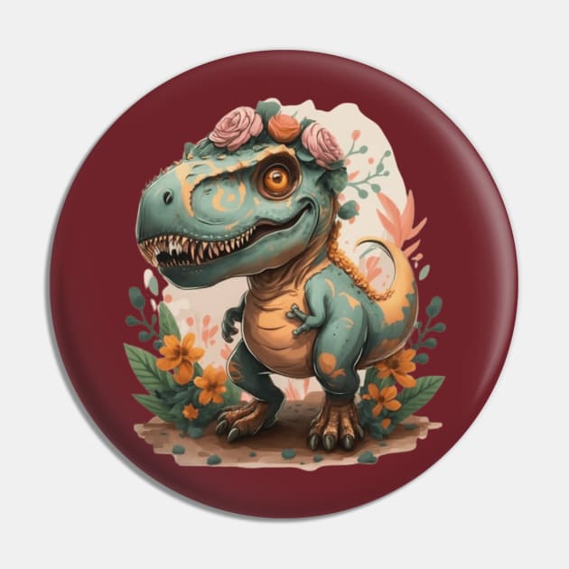 floral trex dinosaur gift ideas Pin by WeLoveAnimals