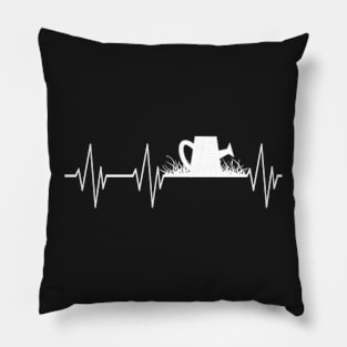 Watering Can Heartbeat Gardening Gardener Gift Pillow