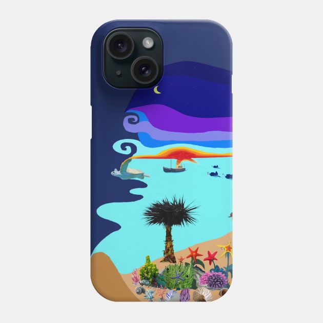 Under The Whale Of Night Phone Case by TenomonMalke