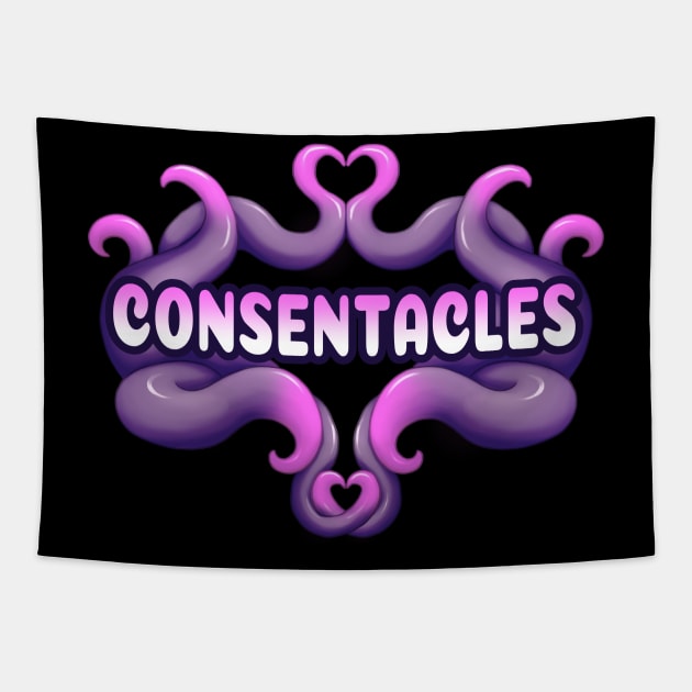 Purple Consentacles Tapestry by Shrineheart