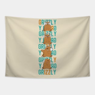 Baby Grizzly Tapestry