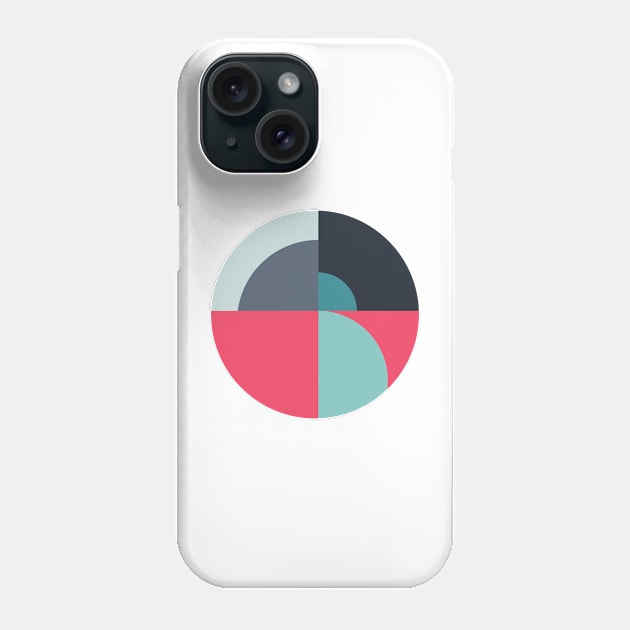 Moving Shapes Geometric art Phone Case by Richard George Davis