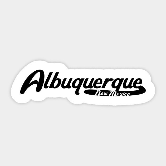 Albuquerque New Mexico Vintage Logo Albuquerque Sticker