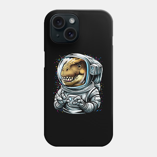 Dinosaur Astronaut Phone Case by BDAZ