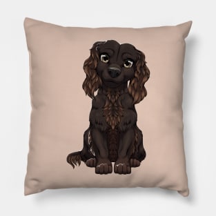 Liver Cocker Spaniel cute puppy Pillow