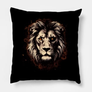 The Lion King's Majestic Safari: A Journey through Royal Realms Pillow