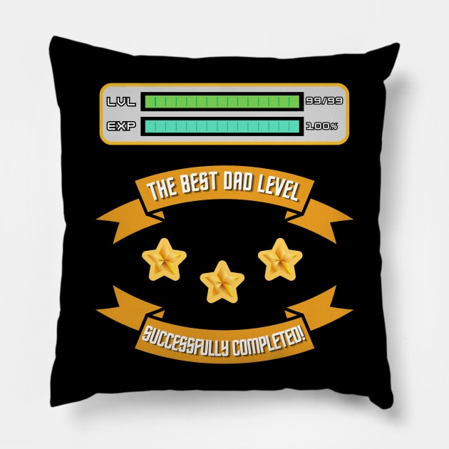 The best dad level Pillow by AndysPhrases