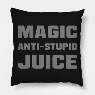 "Magic Anti-Stupid Juice" Caffeination Pillow