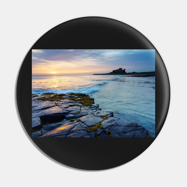 Bamburgh Castle Sunrise Pin by TMcG72