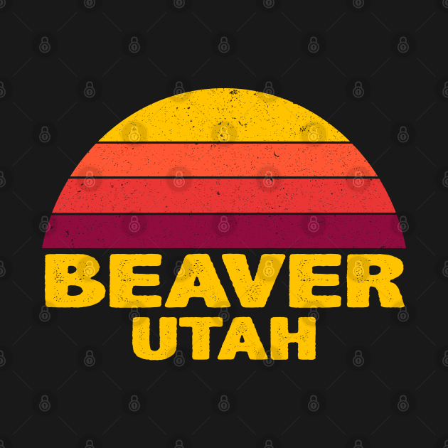 Vintage Retro BEAVER UTAH Beaver Utah TShirt TeePublic