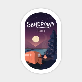 Sandpoint Idaho Camping on Lake Pend Orielle Magnet