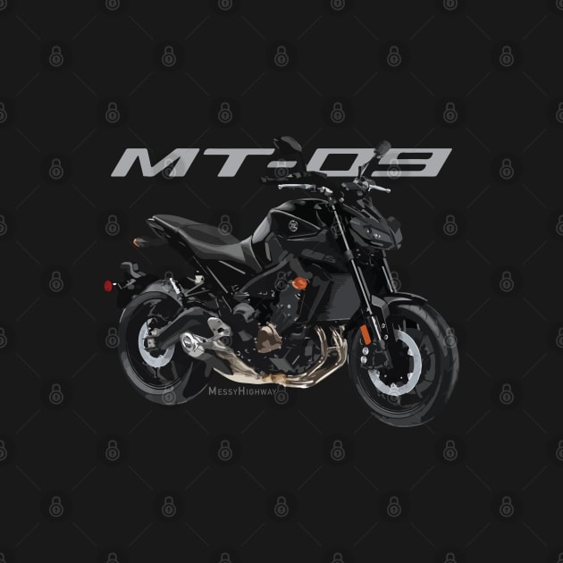 Yamaha MT-09 19 black, sal by MessyHighway