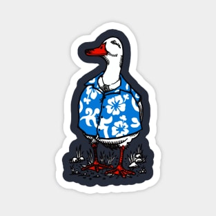 Hawaiian Shirted Duck Magnet