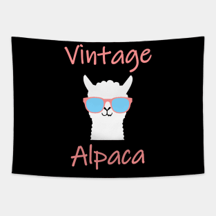 Vintage Alpaca Retro Llama Tapestry