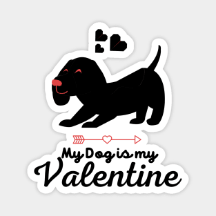 My Dog is My Valentine, Valentine's Day Magnet