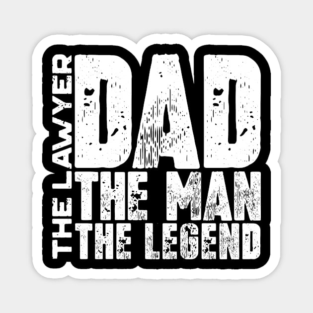 Dad The Man The Lawyer The Legend Magnet by colorsplash