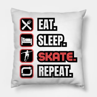 Eat Sleep Skate Repeat Pillow