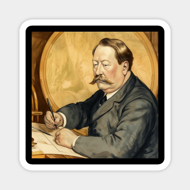 William Howard Taft Magnet by ComicsFactory