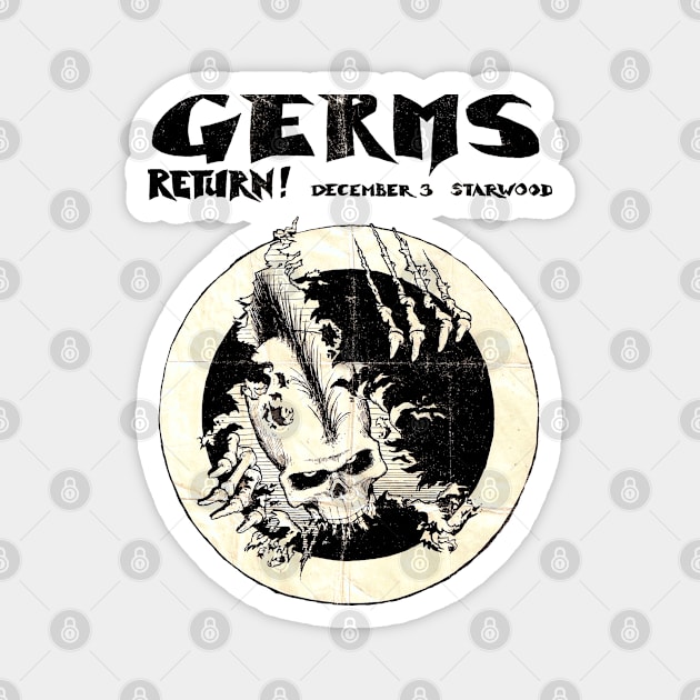 Germs, Los Angelos, CA 12/03/1980 Magnet by Colonel JD McShiteBurger