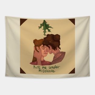 Christmas kiss Tapestry