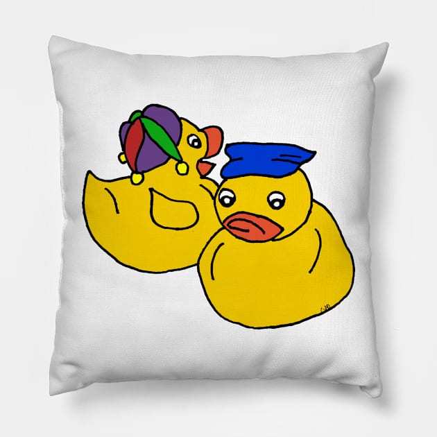 Rubber Ducks Pillow by GiiPiiD