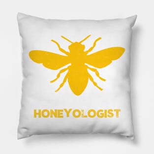 Honeyologist Funny Beekeeper Gift Ideas Pillow