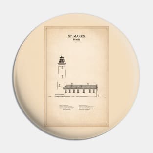 St. Marks Lighthouse - Florida - SD Pin