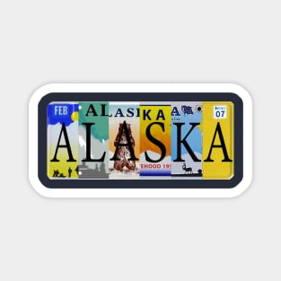 Alaska License Plates Magnet